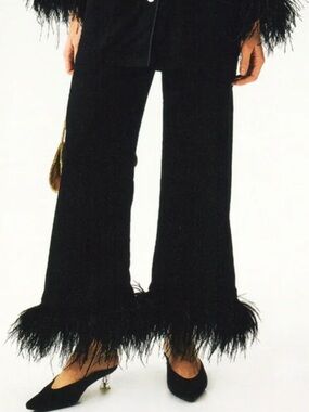 Sleeper Party Pajamas Pants Only No Feathers Sz XL Black